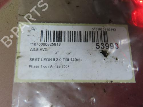 Left front fenders SEAT LEON (1P1) 2.0 TDI 16V | BP28830988C41 