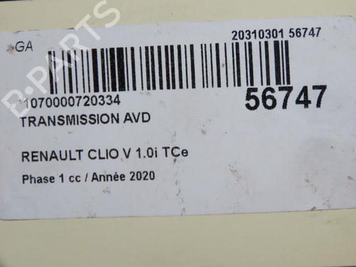 Right front driveshaft RENAULT CLIO V (B7_) 1.0 LPG (B7MT) | BP36395761M39 - Image 5
