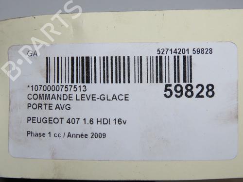 Left front window switch PEUGEOT 407 (6D_) 1.6 HDi 110 (6D9HZC, 6D9HYC) | BP36791371I27 - Image 5