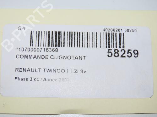 Used Steering column stalk RENAULT TWINGO I (C06_) 1.2 (C066, C068) (58 hp) 32253872