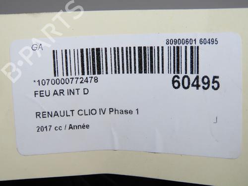 Højre baglygte bagklap Højre baglygte bagklap RENAULT CLIO IV Grandtour (KH_) 1.5 dCi 90 (KHN3, KHN4) (90 hp) 37479678 37479678