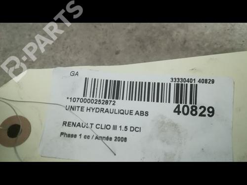 ABS pump RENAULT CLIO III (BR0/1, CR0/1) 1.5 dCi (BR17, CR17) | BP9610228M43 