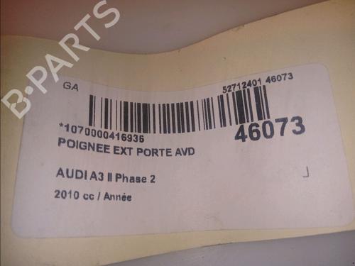 Front right exterior door handle AUDI A3 (8P1) 2.0 TDI 16V | BP11921445C129 
