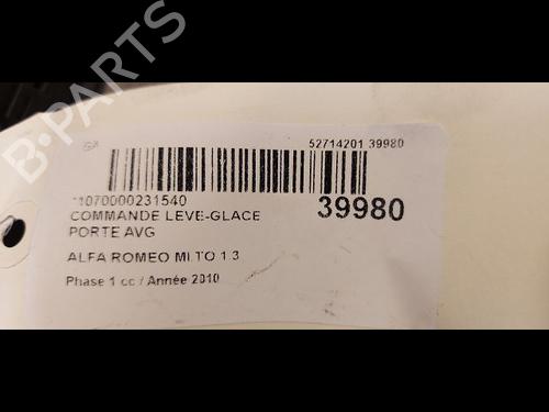 Used Left front window switch ALFA ROMEO MITO (955_) 1.3 MultiJet (955AXP1A, 955AYC1A) (95 hp) 9618819