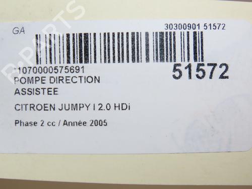 Styring servopumpe CITROËN JUMPY I Van (BS_, BT_, BY_, BZ_) 2.0 HDi 95 | BP23646929M99 