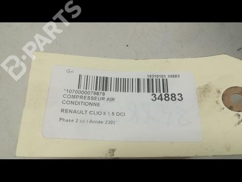 AC compressor RENAULT CLIO II (BB_, CB_) 1.5 dCi (B/CB07) | BP9597745M34 