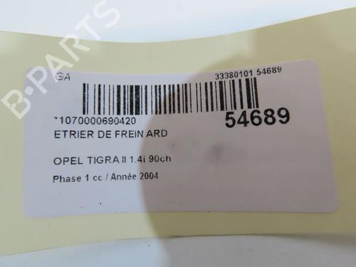 Used Right rear brake caliper OPEL TIGRA TwinTop (X04) 1.4 (R97) (90 hp) 31030201