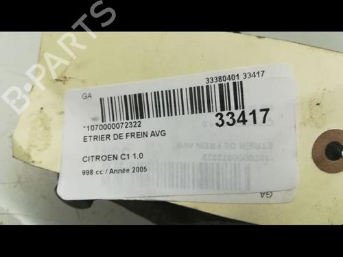 Left front brake caliper CITROËN C1 (PM_, PN_) 1.0 | BP14877990M105 