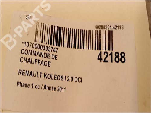 Climate control RENAULT KOLEOS I (HY_) 2.0 dCi 4x4 (HY0K) | BP9616770I5 