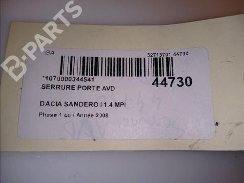 Front right lock DACIA SANDERO 1.4 (BS0C, BS0A, BS0G, BS1F, BS0E) | BP11102781C97 
