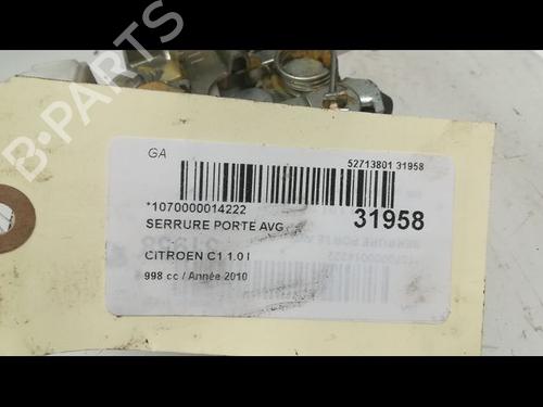 Used Front left lock CITROËN C1 (PM_, PN_) [2005-2014]  23176473