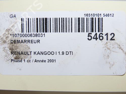Starter RENAULT KANGOO Express (FC0/1_) 1.9 dTi (FC0U) | BP36052921M8 - Image 2