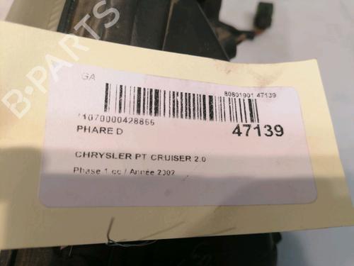 Used Right headlight Right headlight CHRYSLER PT CRUISER (PT_) 2.0 (141 hp) 23177680 23177680