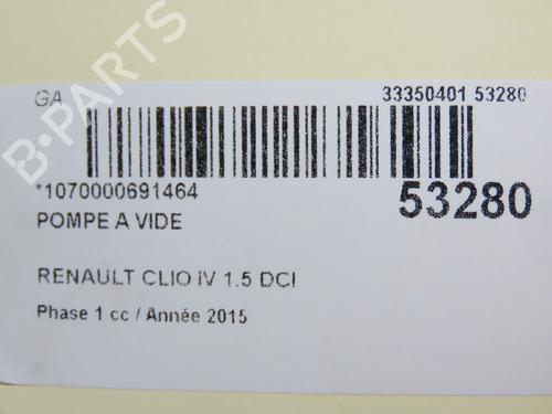 Vacuum pump RENAULT CLIO IV (BH_) 1.5 dCi 90 | BP30955805M80 