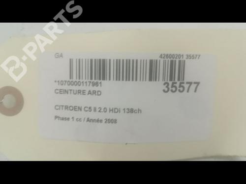 Rear right belt tensioner CITROËN C5 III Break (RW_) 2.0 HDi | BP9601557C90 