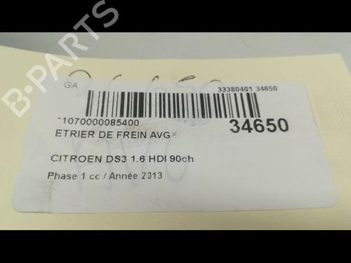 Used Left front brake caliper CITROËN DS3 Convertible 1.6 HDi 90 (92 hp) 14878073