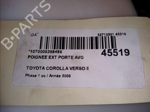 Front left exterior door handle TOYOTA COROLLA Verso (ZER_, ZZE12_, R1_) 2.2 D-4D (AUR10_, AUR10R) | BP23175884C128