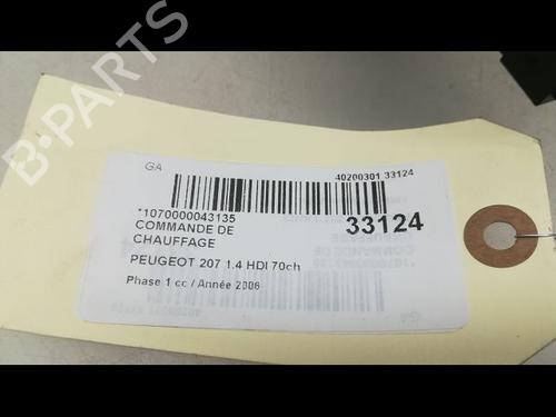 Used Climate control PEUGEOT 207 (WA_, WC_) 1.4 HDi (68 hp) 9596313