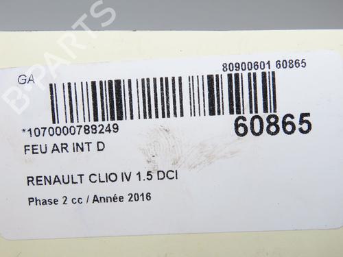 Used Right tailgate light Right tailgate light RENAULT CLIO IV (BH_) 1.5 dCi 75 (75 hp) 40241093 40241093