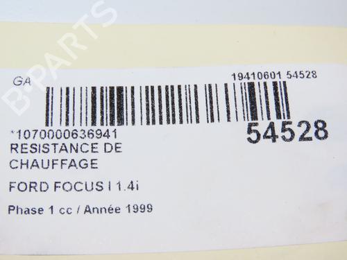 Varmeblæsermodstand FORD FOCUS I (DAW, DBW) 1.4 16V (75 hp) 29195960