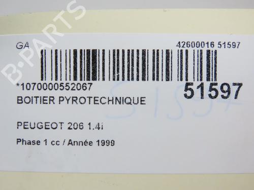 ECU airbags PEUGEOT 206 Hatchback (2A/C) 1.4 i | BP19149684M53 