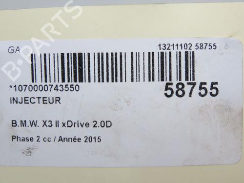 Injector BMW X3 (F25) xDrive 20 d | BP33836381M100  - Image 5