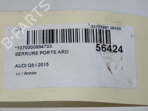 Høyre bak lås AUDI Q5 (8RB) 2.0 TDI quattro (150 hp) 31242574