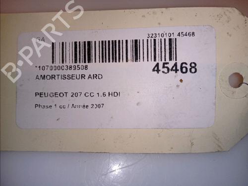 Right rear shock absorber PEUGEOT 207 CC (WD_) 1.6 HDi | BP11832821M19 
