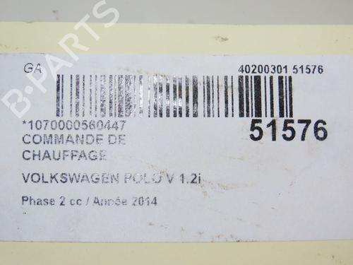 Commande Chauffage VW POLO V (6R1, 6C1) 1.2 TSI 16V | BP28967872I5