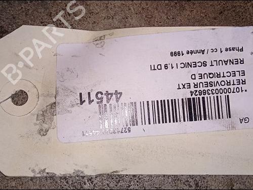 Used Right mirror RENAULT SCÉNIC I MPV (JA0/1_, FA0_) 1.9 dTi (JA0N) (98 hp) 9619527