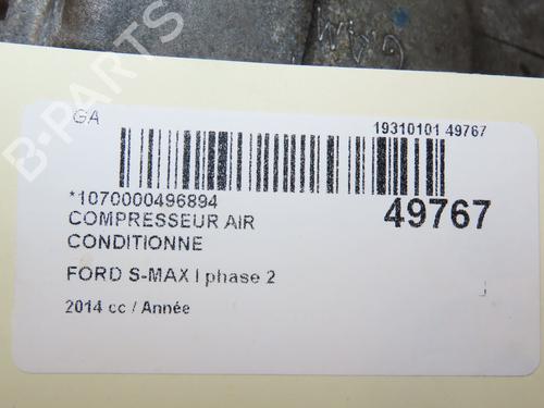 AC compressor FORD S-MAX (WA6) 2.0 TDCi | BP29441625M34 