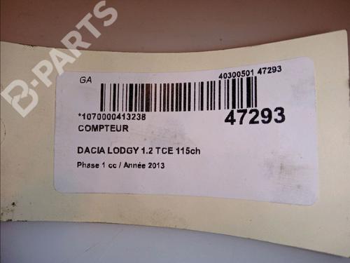 Kombiinstrument DACIA LODGY (JS_) 1.2 TCe (JSAY, JSM0) | BP12116878C47 