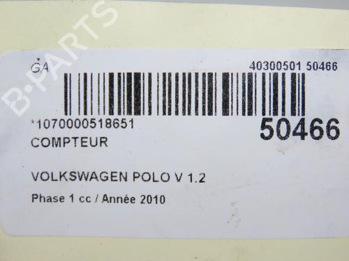 Used Instrument cluster VW POLO V (6R1, 6C1) 1.2 TDI (75 hp) 28801754