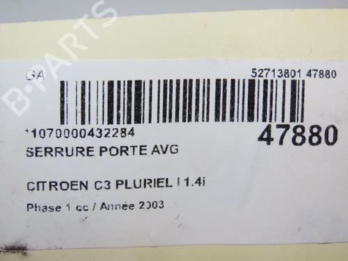 Front left lock CITROËN C3 Pluriel (HB_) 1.4 | BP23176506C98 