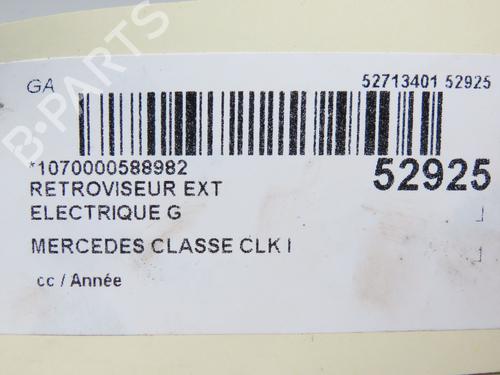 Used Left mirror MERCEDES-BENZ CLK (C208) CLK 230 Kompressor (208.347) (193 hp) 28831461