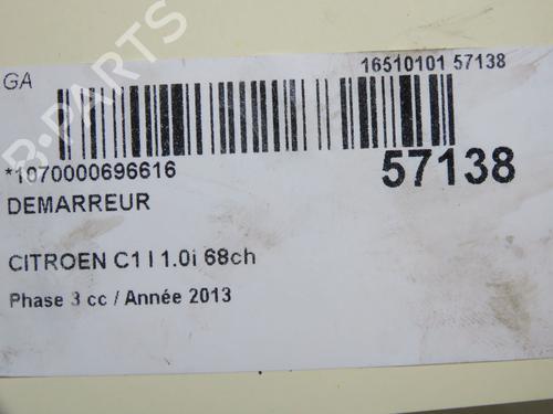 Starter CITROËN C1 (PM_, PN_) 1.0 | BP36682229M8  - Image 7