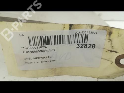 Right front driveshaft OPEL MERIVA A MPV (X03) 1.4 16V Twinport LPG (E75) | BP9597781M39 