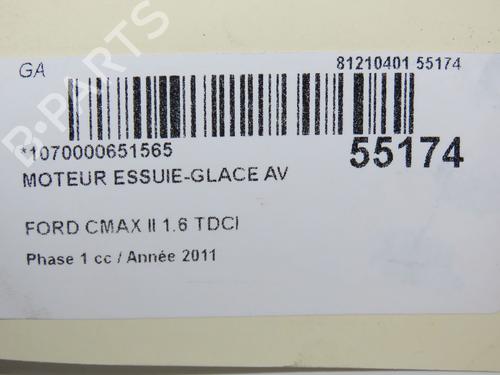 Used Front wiper motor FORD C-MAX II (DXA/CB7, DXA/CEU) 1.6 TDCi (115 hp) 30188540