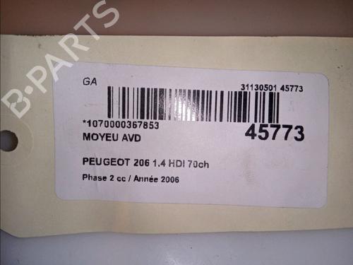 Left front steering knuckle PEUGEOT 206 Hatchback (2A/C) 1.4 HDi eco 70 | BP14875813M25 