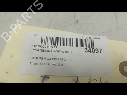 Højre bagtil invendig håndtag CITROËN C3 Picasso (SH_) 1.6 HDI 90 (92 hp) 9598125