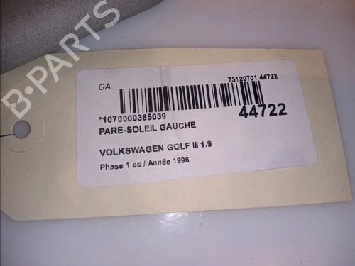 Used Left sun visor VW GOLF III (1H1) 1.9 TDI (90 hp) 11104015