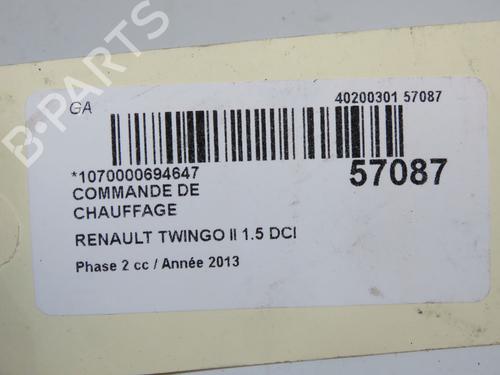 Climate control RENAULT TWINGO II (CN0_) 1.5 dCi 75 | BP33561804I5  - Image 5