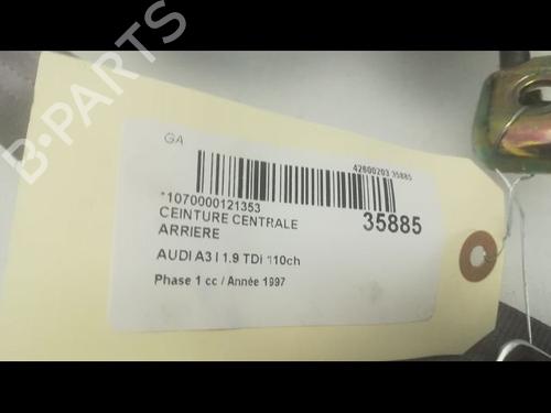 Used Rear center seatbelt Rear center seatbelt AUDI A3 (8L1) 1.9 TDI (110 hp) 14878747 14878747