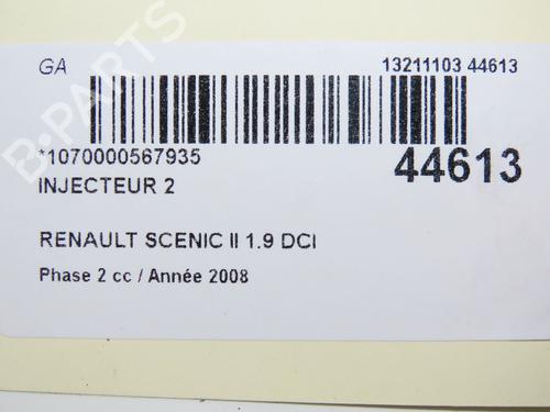 Used Injector RENAULT GRAND SCÉNIC II (JM0/1_) 1.9 dCi (JM14) (131 hp) 28828832