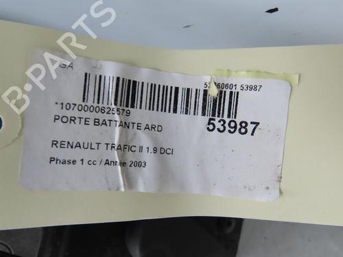 Højre bagagerum dør RENAULT TRAFIC II Bus (JL) 1.9 dCI 80 (JL0B) (82 hp) 31121102