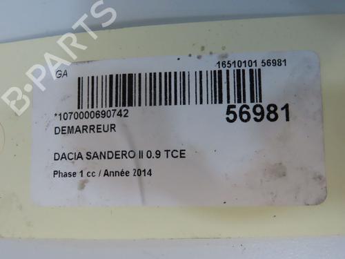 Starter DACIA SANDERO II TCe 90 (B8M1, B8MA, B8AC) | BP36426784M8 - Image 4