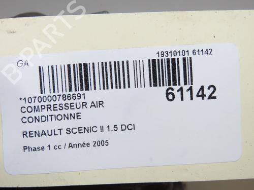 AC compressor RENAULT SCÉNIC II (JM0/1_) 1.5 dCi (JM1E, JM16) | BP40162866M34 - Image 9