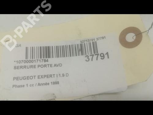 Front right lock PEUGEOT EXPERT Van (222) 1.9 D 70 | BP9601999C97 