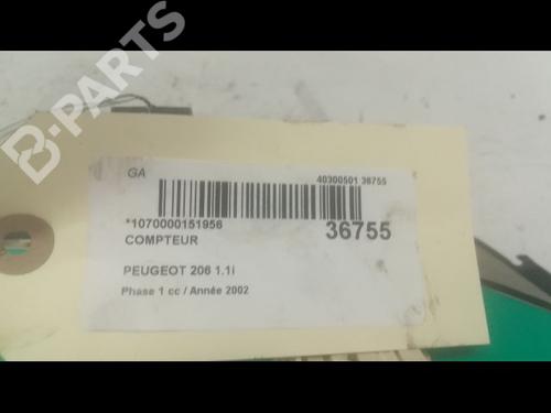 Instrument cluster PEUGEOT 206 Hatchback (2A/C) 1.1 i | BP9600741C47 