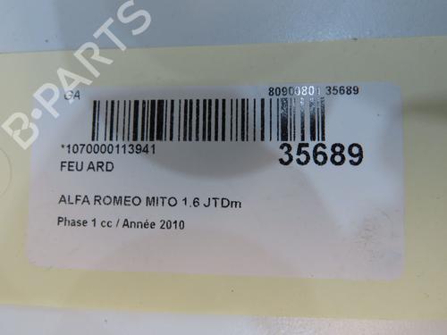 Used Right taillight Right taillight ALFA ROMEO MITO (955_) 1.6 JTDM (955AXC1B) (120 hp) 9597950 9597950